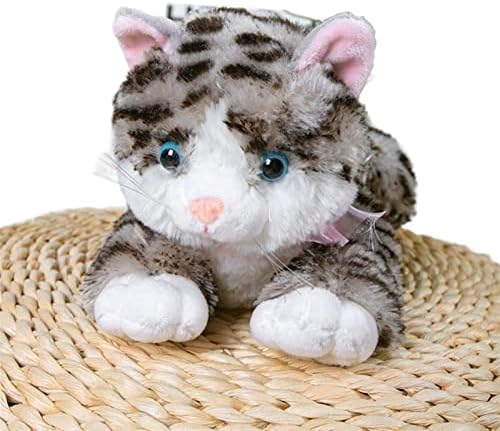 JrenBox peluş oyuncaklar Simülasyon Bebek peluş oyuncaklar Çağrılacak Kedi Bebek Pet Kedi Yastık (Renk : Gri tattat,