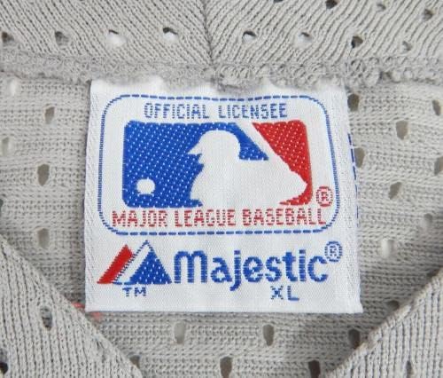 1990'lar Detroit Tigers Boş Oyun Verilen Gri Forma Vuruş Uygulaması XL 789 - Oyun Kullanılmış MLB Formaları