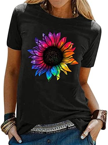 Yubnlvae Moda Rahat Çizgili Kolsuz Kare Boyun Artı Boyutu Hafif T-Shirt Rahat Tişörtü Kadın Yaz