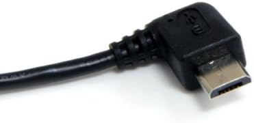 StarTech.com 3 ft / 91cm Mikro USB Kablosu - A'dan Dik Açıya Mikro B-USB Tip A-90 Derece Mikro USB Tip B (M) - Siyah