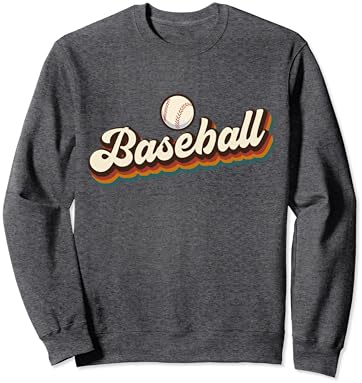 Retro Beyzbol Grafiği-Beyzbol Sweatshirt