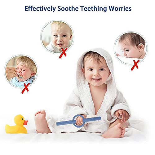 SOLİFEGOBLE Hollow Diş Çıkarma Tüpler için Bebek, Silikon Bebek Yatıştırıcı Diş Kaşıyıcı Oyuncak Çiğneme Tüp ile