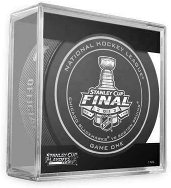 2013 Stanley Kupası Playoffları Final Maçı 1 NHL Resmi Oyun Diski Küp Mühürlü Yeni Hokey Kartları