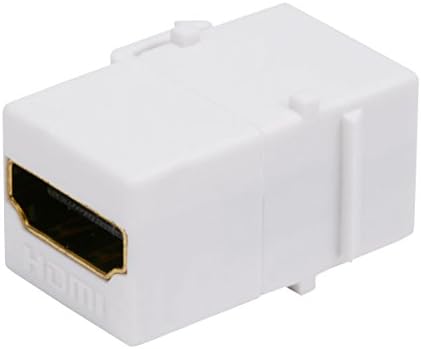 Monoprice 106852 Keystone Jack HDMI Dişi Dişi Kuplör Adaptörü, Beyaz