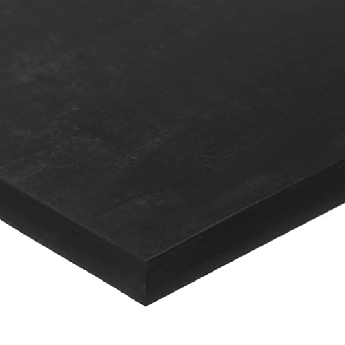 SBR Kauçuk Rulo, Siyah, 75A, 1/4 inç Kalınlığında x 36 inç Genişliğinde x 25 ft. Uzun