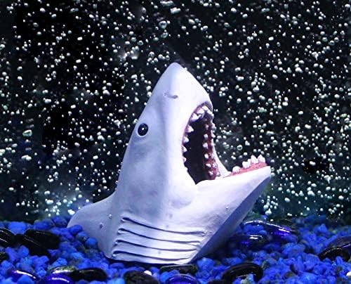 Penn-Plax Jaws Resmi Lisanslı Akvaryum Dekorasyonu-Köpekbalığı Yüzerek – Tatlı Su ve Tuzlu Su Balık Tankları için