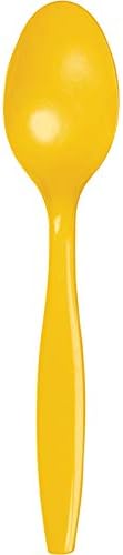Yaratıcı Dönüştürücü Renk Dokunuşu Premium 24 Sayımlı Plastik Kaşıklar, Mimoza