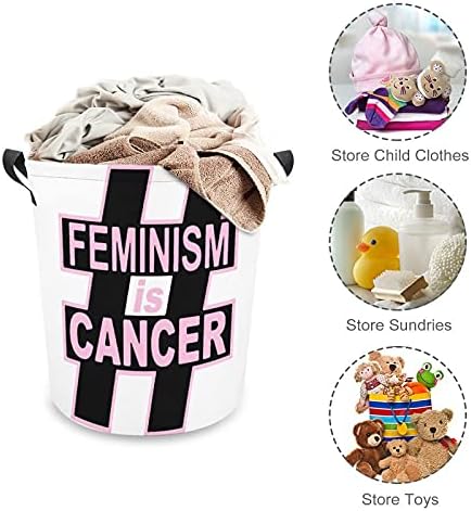 Feminizm, Kanser çamaşır sepeti Sepeti Kolları ile Tuval Kumaş saklama kutusu Yuvarlak Giysi Oyuncaklar