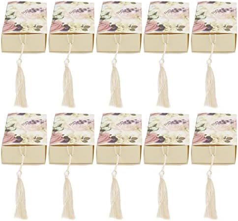 Cabilock Depolama Çekmeceler 40 Pcs Çiçek şeker kutusu Çekmece Tasarım Parti Favor Kutuları kraft el işi kağıdı Kutusu