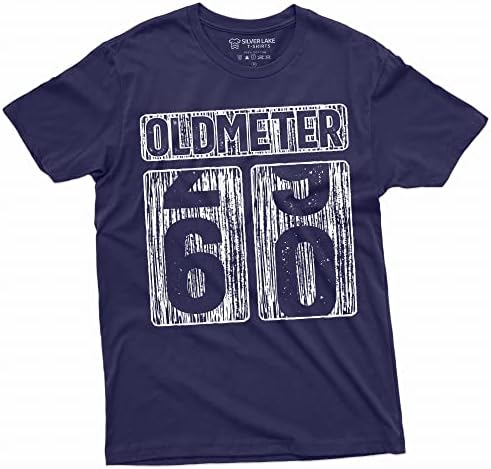 Erkek 60th Doğum Günü Kutlama Yıldönümü T-Shirt Komik Tee Kilometre Sayacı Yaş Baba Büyükbaba Hediye Tee Gömlek