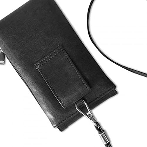 Büyük gözlü Beyaz kahverengi Loris Hayvan telefon cüzdan çanta asılı cep kılıfı siyah cep