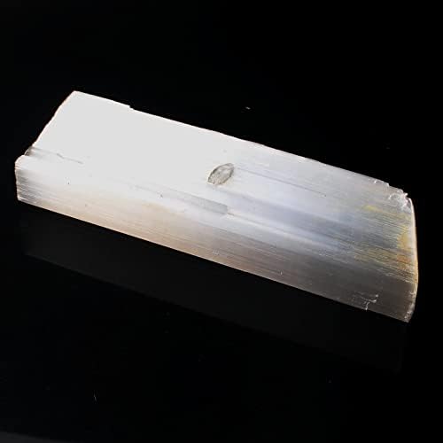 SEEWOODE AG216 1 ADET 150-160mm Doğal Beyaz Alçı Selenit Sopa Kristal Şifa Değnek Kaba Mineral Örneği Alçı Taş Hediye