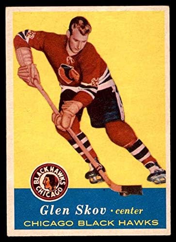 1957 Topps 30 Glen Skov Chicago Blackhawks (Hokey Kartı) ESKİ Blackhawks