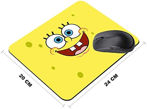 Oyun Mouse Pad Sünger Bob Sarı, Oyun Bilgisayar Mousepad Dizüstü ve Masaüstü için, sevimli Komik Fare Mat Çocuk ve