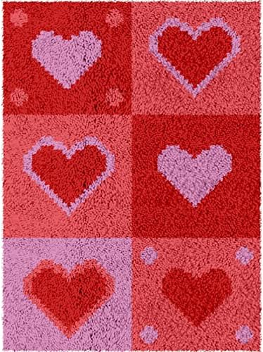 Mandal Kanca Yastık, Önceden Basılmış Desenli Kanaviçe İşi El Sanatları,yetişkinler için İğne İşi Aşk 52×38Cm