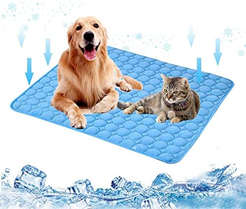 Köpekler Kediler için Pet soğutma Matı, Buz ipek Köpek Soğutma Paspasları, Yaz Köpek Soğutma Pedleri Köpek Sandık