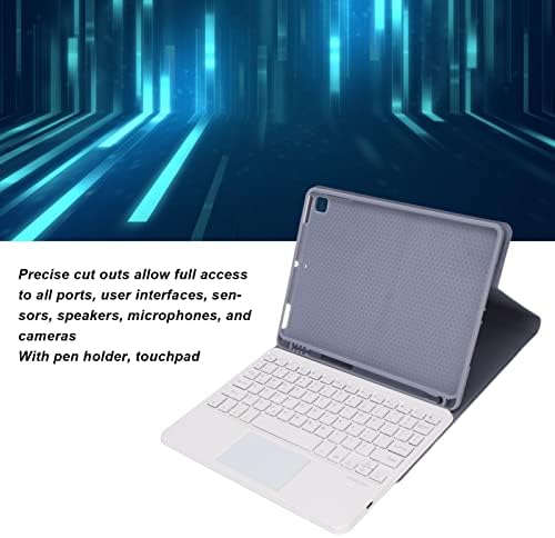 Bewinner Ultra Ince BT Klavye, Tablet Klavye Kılıfları, Taşınabilir Mini Kablosuz Tablet Klavye ile kalemlik Touchpad