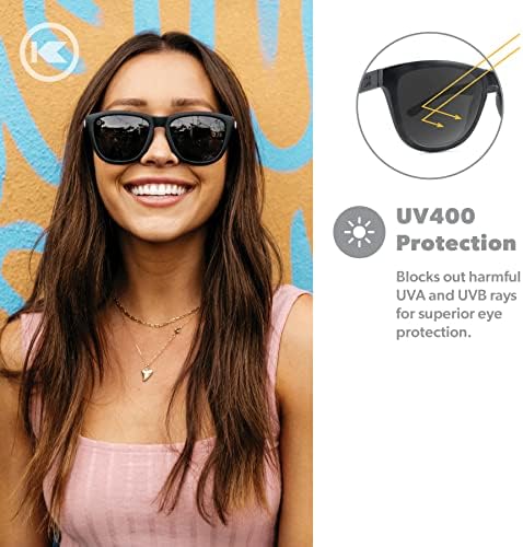 Knockaround Primleri Erkekler ve Kadınlar için Polarize Güneş Gözlüğü - Darbeye Dayanıklı Lensler ve Tam UV400 Koruma