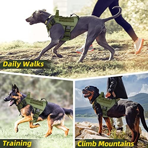 WINGOIN Taktik köpekler için yelek tasma Küçük Köpekler için Çekme Yok Ayarlanabilir Yansıtıcı K9 Askeri Köpek Hizmeti