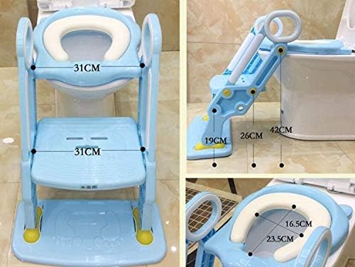 XUENİ Bebek Lazımlık tuvalet eğitimi koltuğu Çocuk Lazımlık Ayarlanabilir Merdiven Bebek Klozet Tuvalet Eğitimi Katlanır