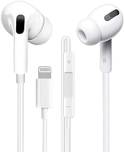 iPhone için Kulaklıklar, Kulaklıklar, kulak İçi Stereo Gürültü Yalıtımlı Kulaklıklar, Mikrofon ve Ses Kontrolü iPhone