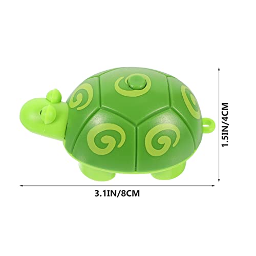 EXCEART Vücut mezura Sevimli Kaplumbağa mezura Basma Düğmesi Geri Çekilebilir Yumuşak Cetvel Dikiş Aracı Kumaş Dikiş
