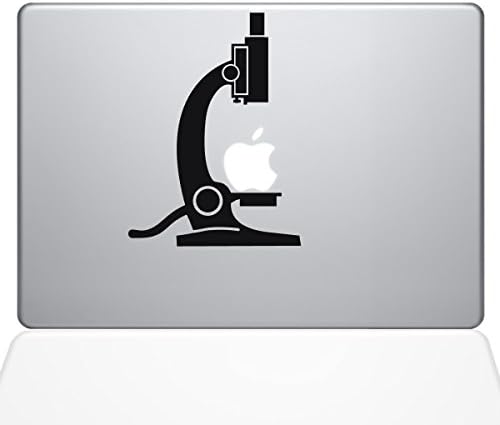 Çıkartma Guru 1650-MAC-11A-BLA Bilim Mikroskop Çıkartması vinil yapışkan, Siyah, 11 MacBook Air