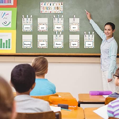 75 Adet Sınıf İşleri Bülten Tahtası Renkli Sınıf işleri fiş dosyası Seti Öğretmenin Yardımcısı Kara Tahta Dekoru
