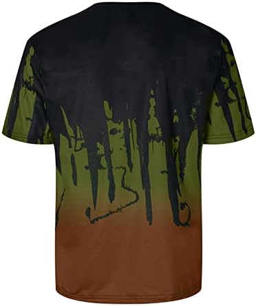 Erkek T-shirtleri Yaz Kısa Kollu Gömlek 3D Grafik Baskılı Tees Yuvarlak Boyun İnce Spor Casual Tee Gömlek Bluzlar