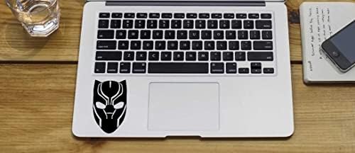 Dizüstü Bilgisayarlar, Bardaklar, MacBook için BUFI-42 Siyah Panter Çıkartması - Siyah-Yaklaşık 3,75 inç yüksekliğinde