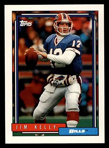 1992 Topps 733 Jim Kelly Buffalo Faturaları (Futbol Kartı) NM / MT Faturaları Miami (FL)
