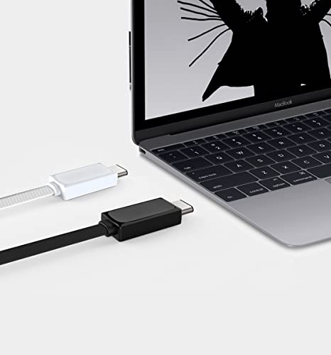 Hızlı Güç Düz USB-C Kablosu Samsung Galaxy Tab A7 10.4, A 8.4 (2020), 10.1 (2019) ile Uyumlu USB 3.0 Gigabayt Hızları