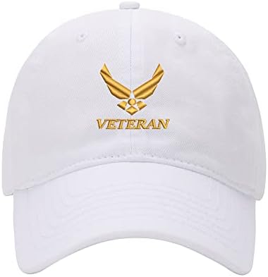 L8502-LXYB beyzbol şapkası Erkekler HAVA Kuvvetleri Veteran İşlemeli Yıkanmış Pamuk Baba Şapka beyzbol şapkası s