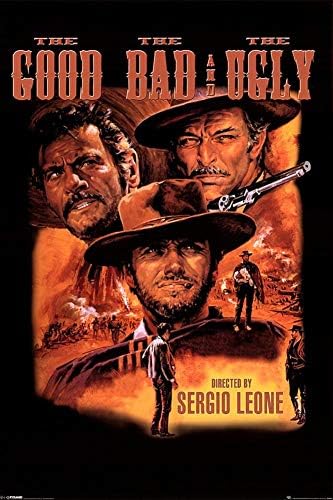 Lamine İyi, Kötü ve Çirkin Kovboylar Batı Film Afişi 24x36 inç