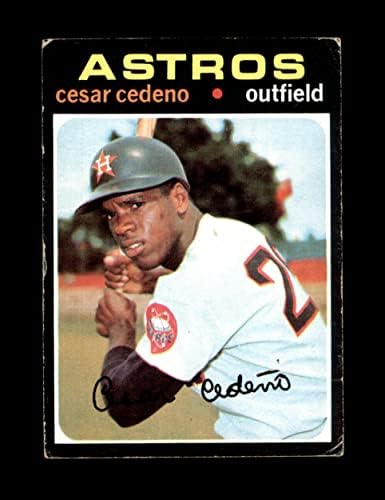 1971 Topps 237 Cesar Cedeno Houston Astros (Beyzbol Kartı) VG Astros