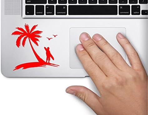 Surf's up Ada Hawaii Sembol Çıkartması Komik Dizüstü Cilt MacBook Trackpad Tuş Takımı Etiket Penceresi