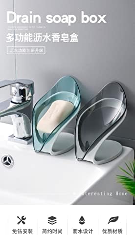 NUTRAVALİA Yaprakları sabun Kutusu Yaratıcı sabunluk drenaj Tuvalet Drenaj Delik Ücretsiz sabun Depolama Raf Yaratıcı