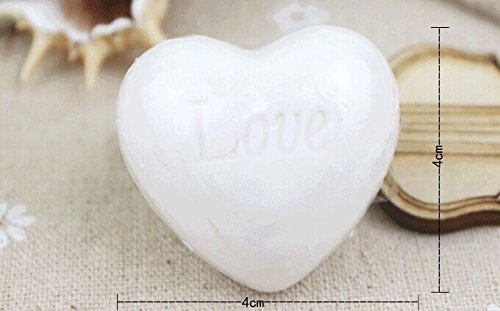 LOHOME (TM) Küçük Zanaat Yaratıcı Sanatsal Kokulu Sabun Aşk Kalp Sabunu Sevimli El Yapımı Sabun Yenilik Mini Fantezi