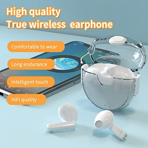 Kablosuz Kulaklıklar Bluetooth 5.2 Kablosuz Şarj Kılıflı Kulaklıklar, Gürültü Önleyici Kulak İçi Kulaklıklar Dokunmatik
