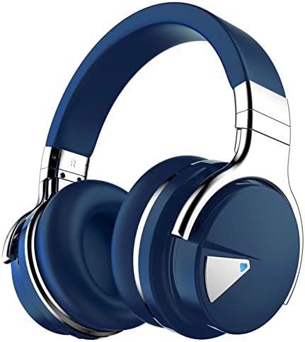 meidongg Aktif Gürültü Önleyici Bluetooth Kablosuz Mikrofonlu Kulak Üstü Kulaklıklar, 30 Saat Çalma Süresi,Derin
