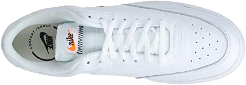 Nike Mens Court Vintage Prem CT1726 100-Beden 9,5 Beyaz / Siyah-Toplam Turuncu