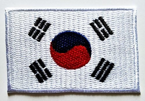 Güney Kore Bayrağı İşlemeli Kore Ulusal yaması Kot pantolonunuzu, şapkalarınızı, çantalarınızı, ceketlerinizi ve
