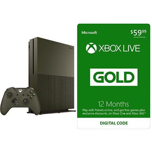 Xbox One S 1 TB Konsolu - Battlefield 1 Özel Sürümü + Xbox Live 12 Aylık Gold Üyelik Paketi