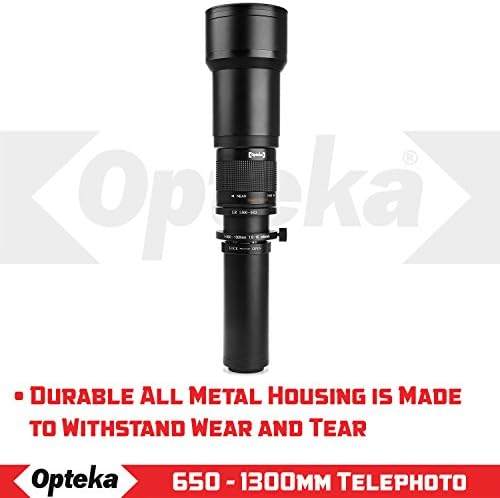 Opteka 650-2600mm f/8 Yüksek Çözünürlüklü Ultra Telefoto zoom objektifi Samsung NX için NX1 NX3000 NX2000 NX500 NX300