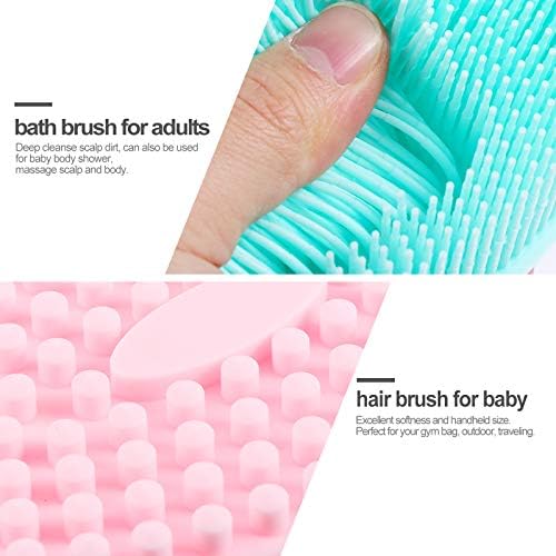 DOITOOL 2 adet Silikon Banyo Fırçaları Temizleme vücut Fırçaları Vücut Yıkayıcılar Banyo Malzemeleri