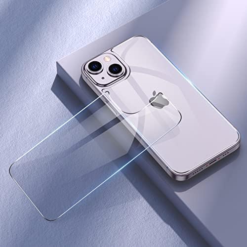 JingooBon Arka Ekran Koruyucu iPhone 14 Plus ile Uyumlu [2'li Paket], Arka Temperli Cam [Yeni Nesil] Temperli Cam