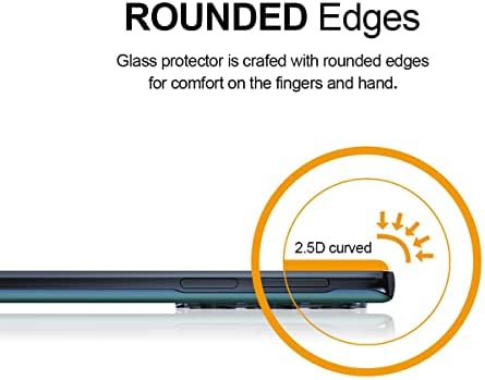 (2 Paket) Supershieldz için Tasarlanmış Motorola Edge (2022) Temperli Cam Ekran Koruyucu, Çizilmez, Kabarcıksız