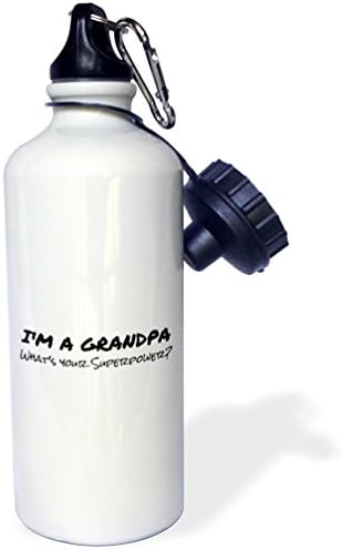 3 Damla Ben Bir Büyükanne-Süper Gücün Nedir-Büyük anne için Komik Hediye Spor Su Şişesi, 21 Oz, Çok renkli