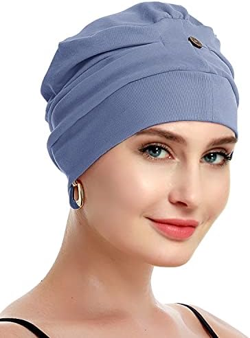 osvyo Pamuk Kemo Türban Kadınlar için Kanser Saç Dökülmesi şapka-Pamuk Hafif Şapkalar Mühürlü Ambalaj