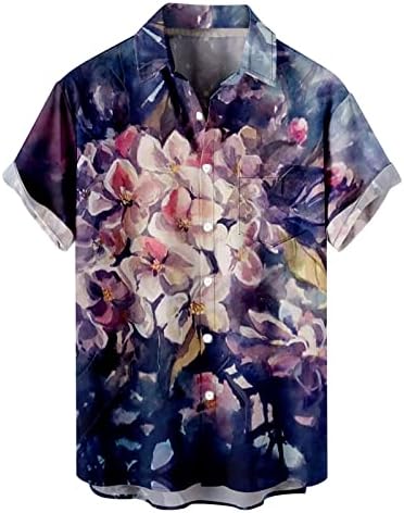 XXBR 2023 Yeni El Boyama Çiçek havai gömleği Erkekler Kadınlar Turn Down Yaka Vintage Sokak erkek Gömlek Büyük